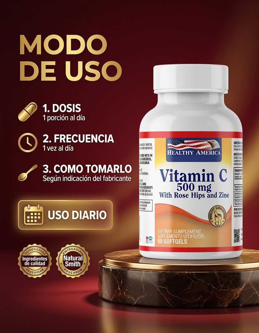 VITAMIN C500 MG WITH ROSE HIPS X60 SOFGELS HEALTHY ia_4