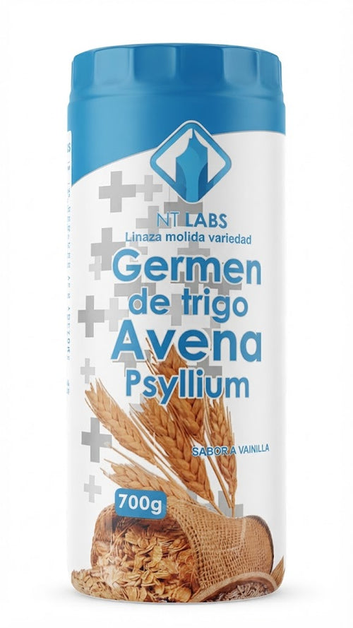 LINAZA GERMEN DE TRIGO, AVENA PSYLLYUM FIBRA X700GR. NT LABS — SKU 001248