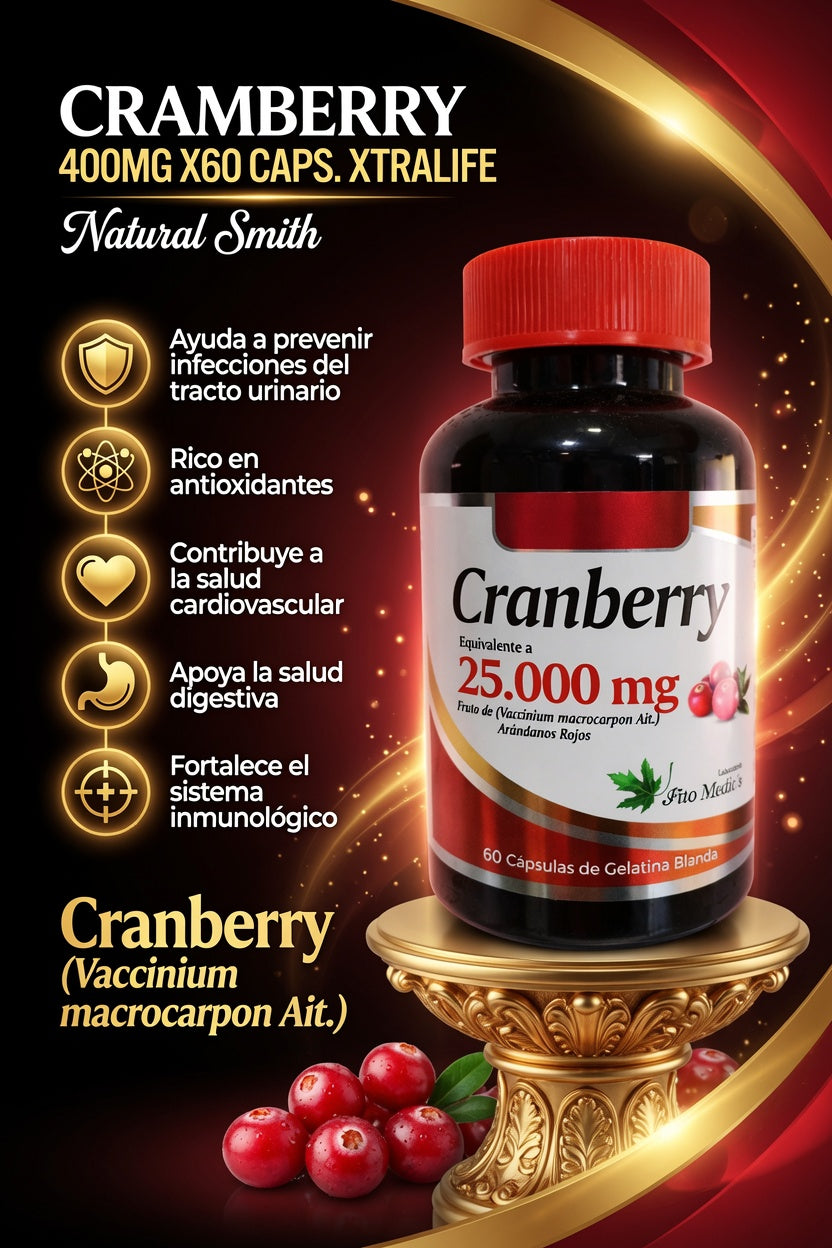 CRAMBERRY 400MG X60 CAPS. XTRALIFE ia_2