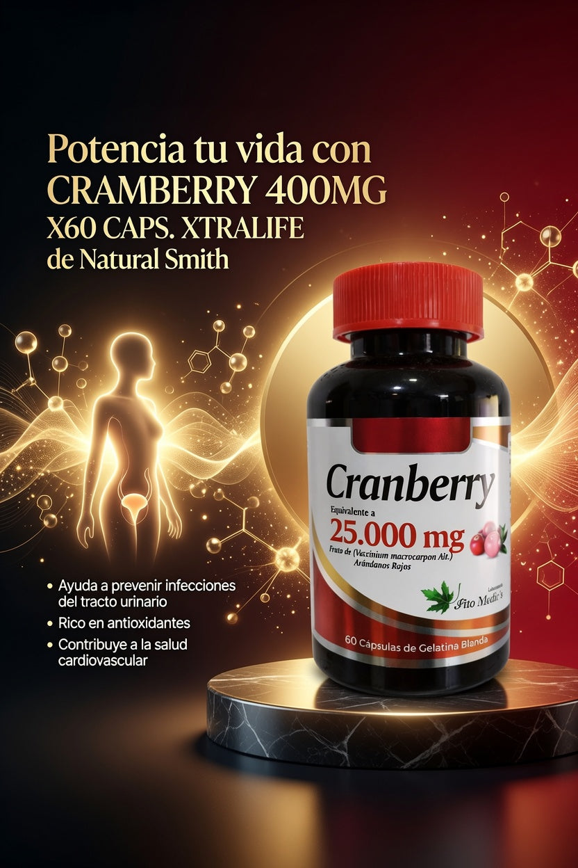 CRAMBERRY 400MG X60 CAPS. XTRALIFE ia_3