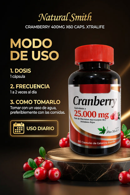 CRAMBERRY 400MG X60 CAPS. XTRALIFE ia_4