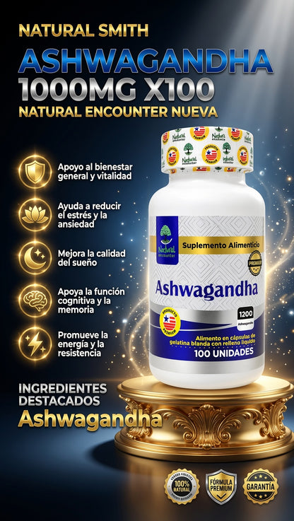 ASHWAGANDHA 1000MG X100 NATURAL ENCOUNTER NUEVA ia_2