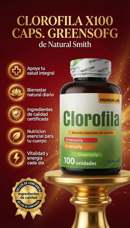 CLOROFILA X100 CAPS. GREENSOFG ia_2