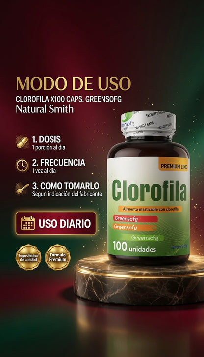 CLOROFILA X100 CAPS. GREENSOFG ia_4