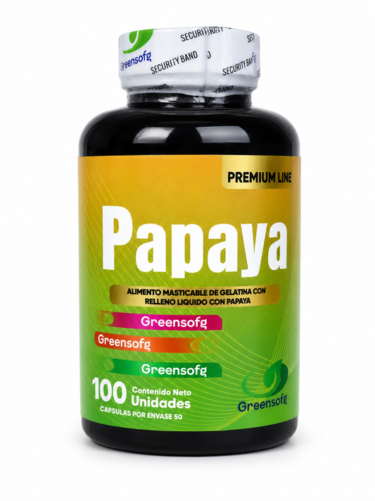 PAPAYA X100 CAPS. GREENSOFG principal
