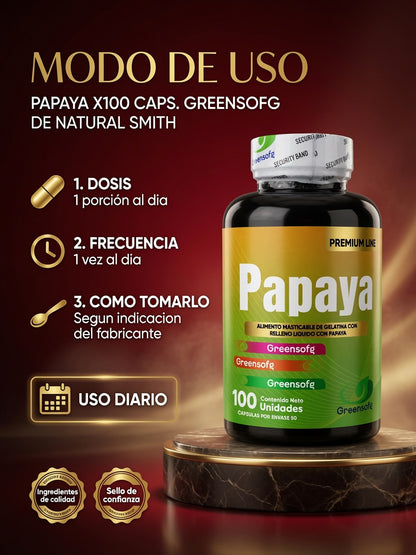 PAPAYA X100 CAPS. GREENSOFG ia_4