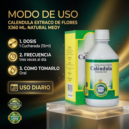 CALENDULA EXTRACO DE FLORES X360 ML. NATURAL MEDY ia_4