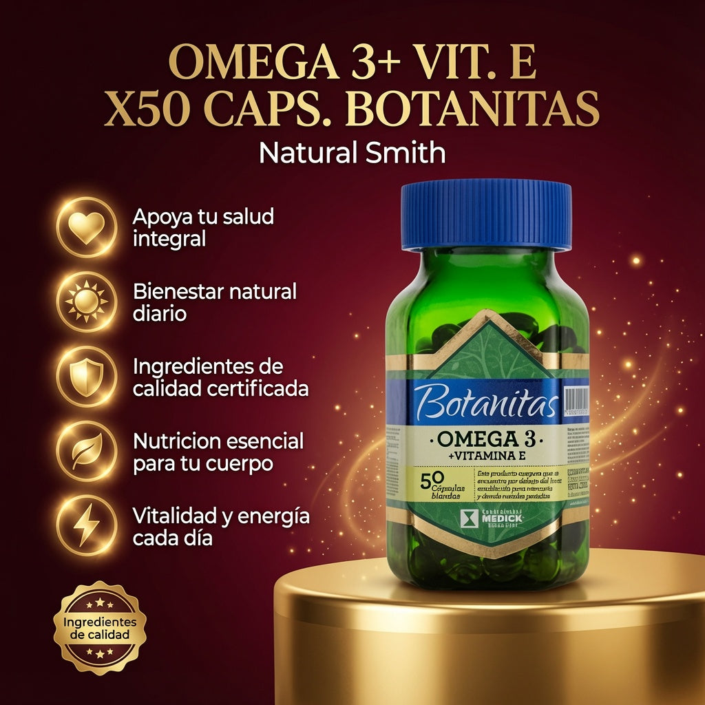 OMEGA 3+ VIT. E X50 CAPS. BOTANITAS ia_2