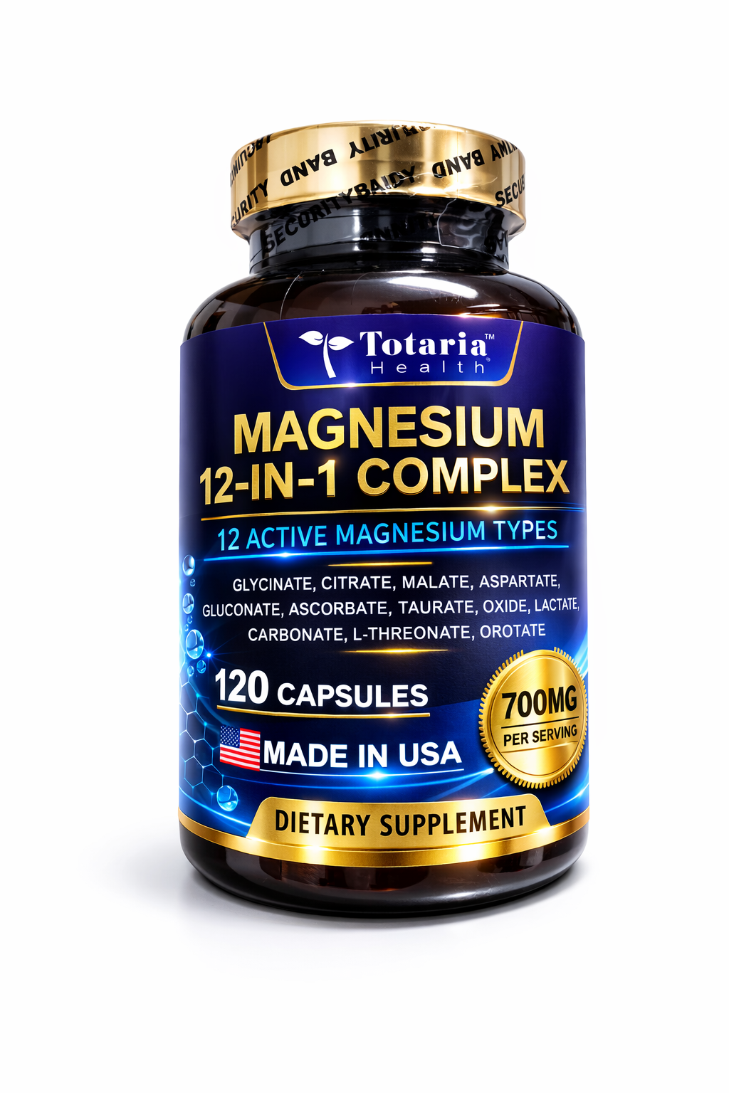 MAGNESIUM 12 IN 1 COMPLEX X120 CAPS. TOTARIA principal