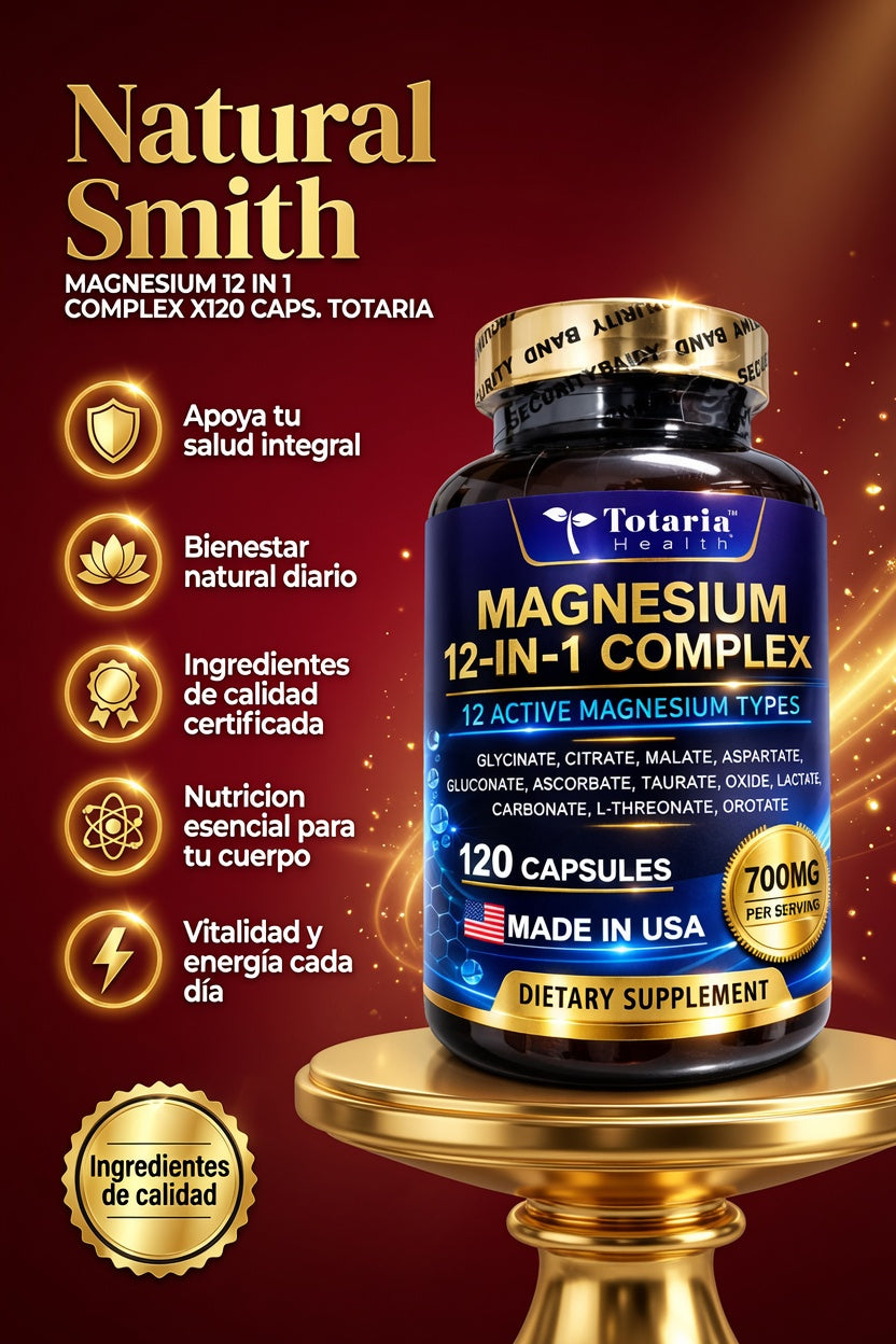 MAGNESIUM 12 IN 1 COMPLEX X120 CAPS. TOTARIA ia_2