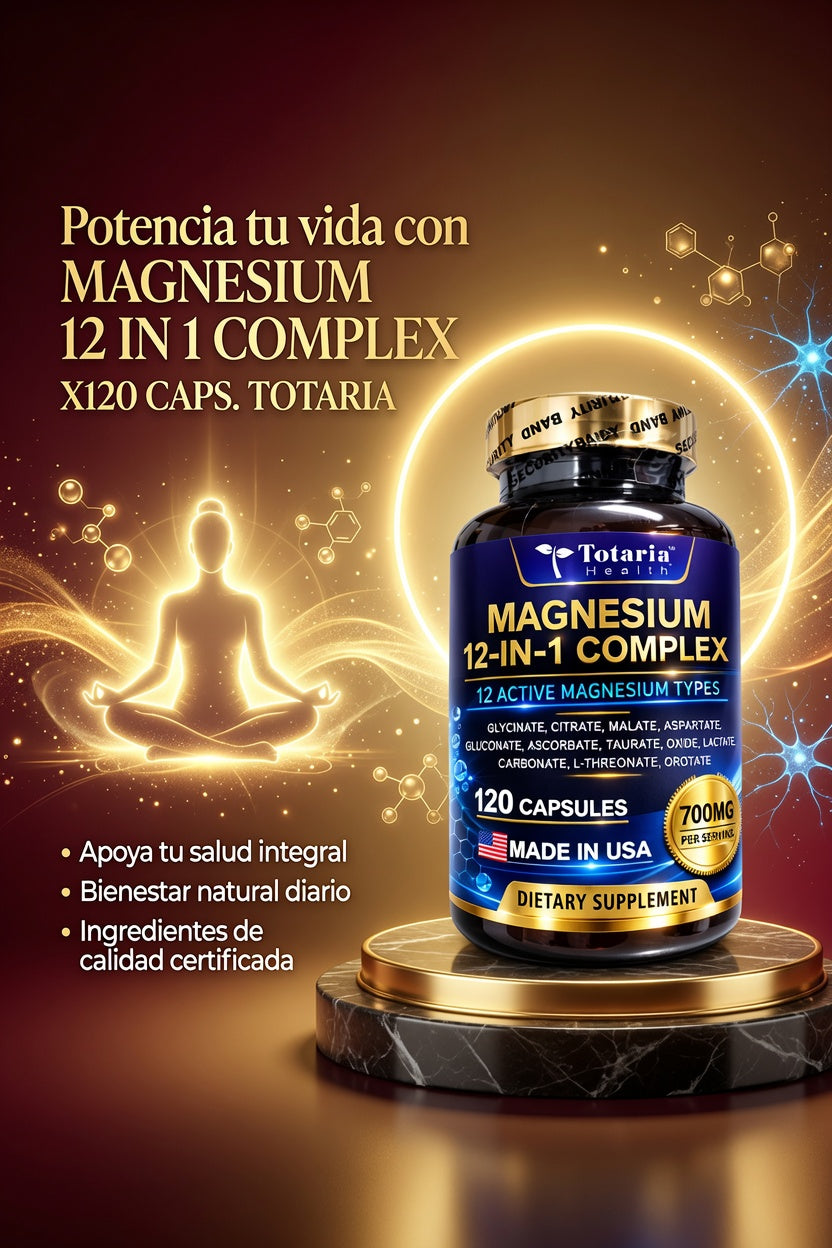 MAGNESIUM 12 IN 1 COMPLEX X120 CAPS. TOTARIA ia_3