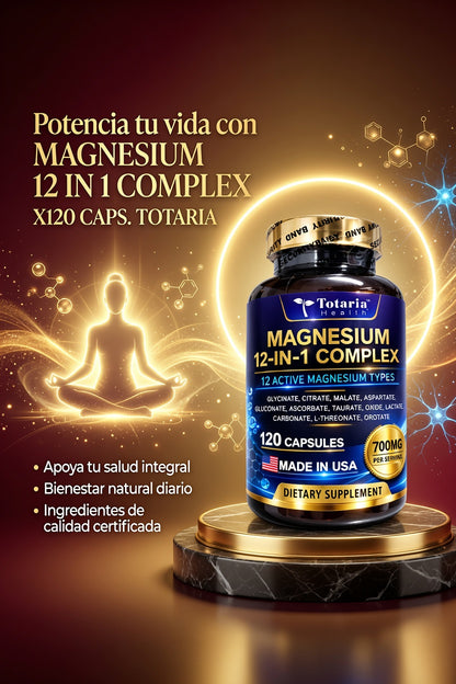 MAGNESIUM 12 IN 1 COMPLEX X120 CAPS. TOTARIA ia_3