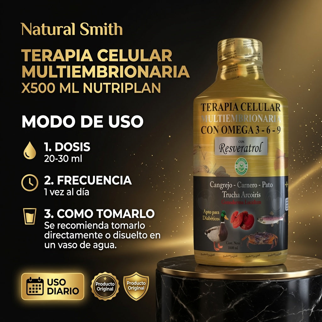 TERAPIA CELULAR MULTIEMBRIONARIA  X500 ML NUTRIPLAN ia_4