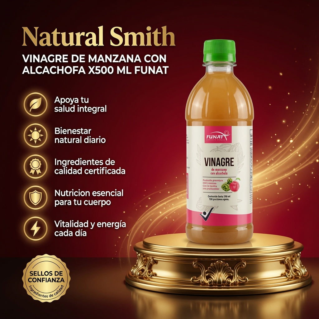 VINAGRE DE MANZANA CON ALCACHOFA X500 ML FUNAT ia_2