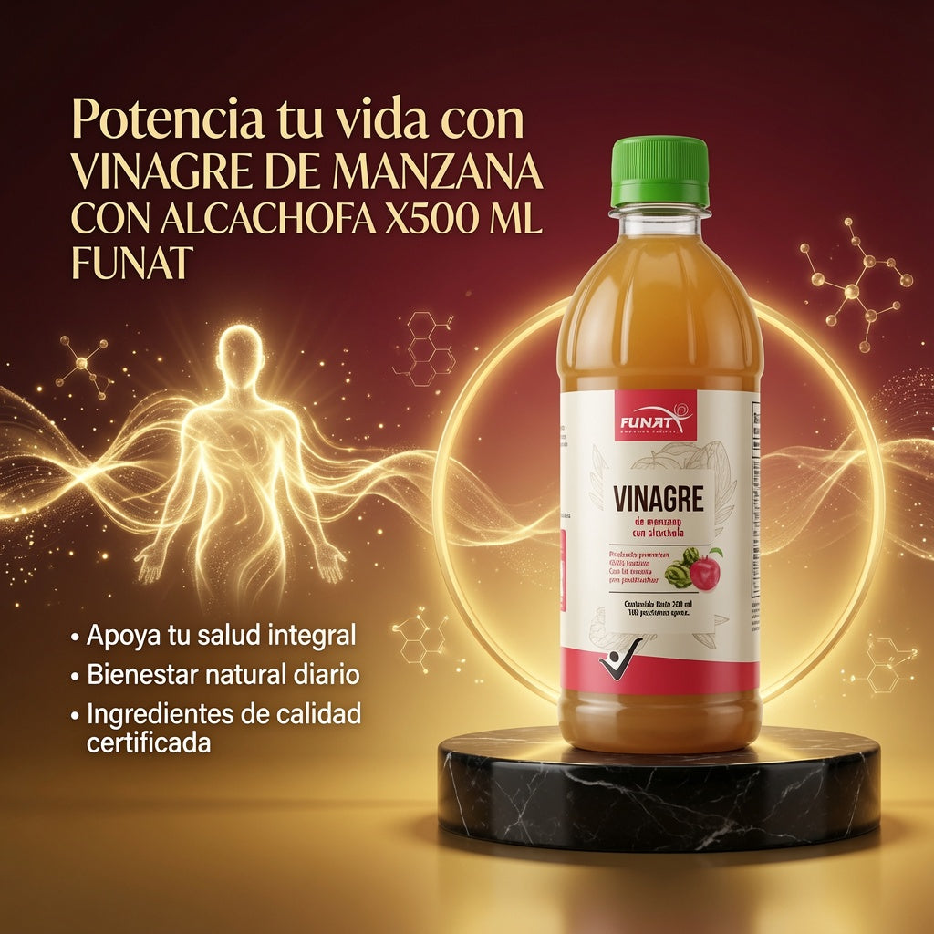 VINAGRE DE MANZANA CON ALCACHOFA X500 ML FUNAT ia_3