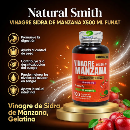 VINAGRE SIDRA DE MANZANA  X500 ML FUNAT ia_2