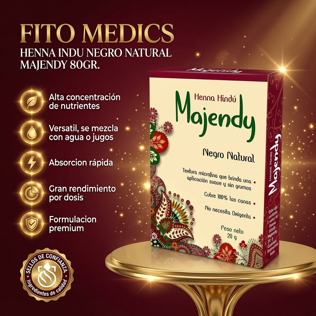 HENNA INDU NEGRO NATURAL MAJENDY 80GR. FITO MEDICS ia_2