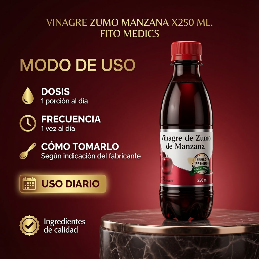 VINAGRE ZUMO MANZANA X250 ML. FITO MEDICS ia_4