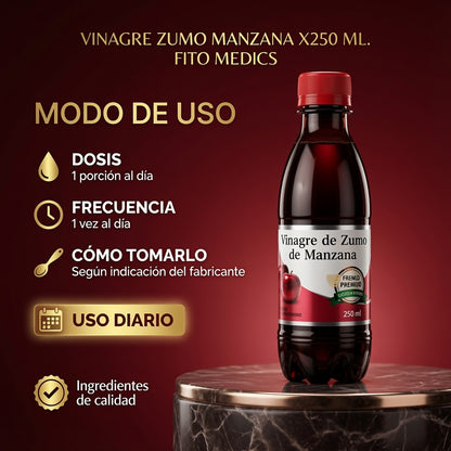 VINAGRE ZUMO MANZANA X250 ML. FITO MEDICS ia_4