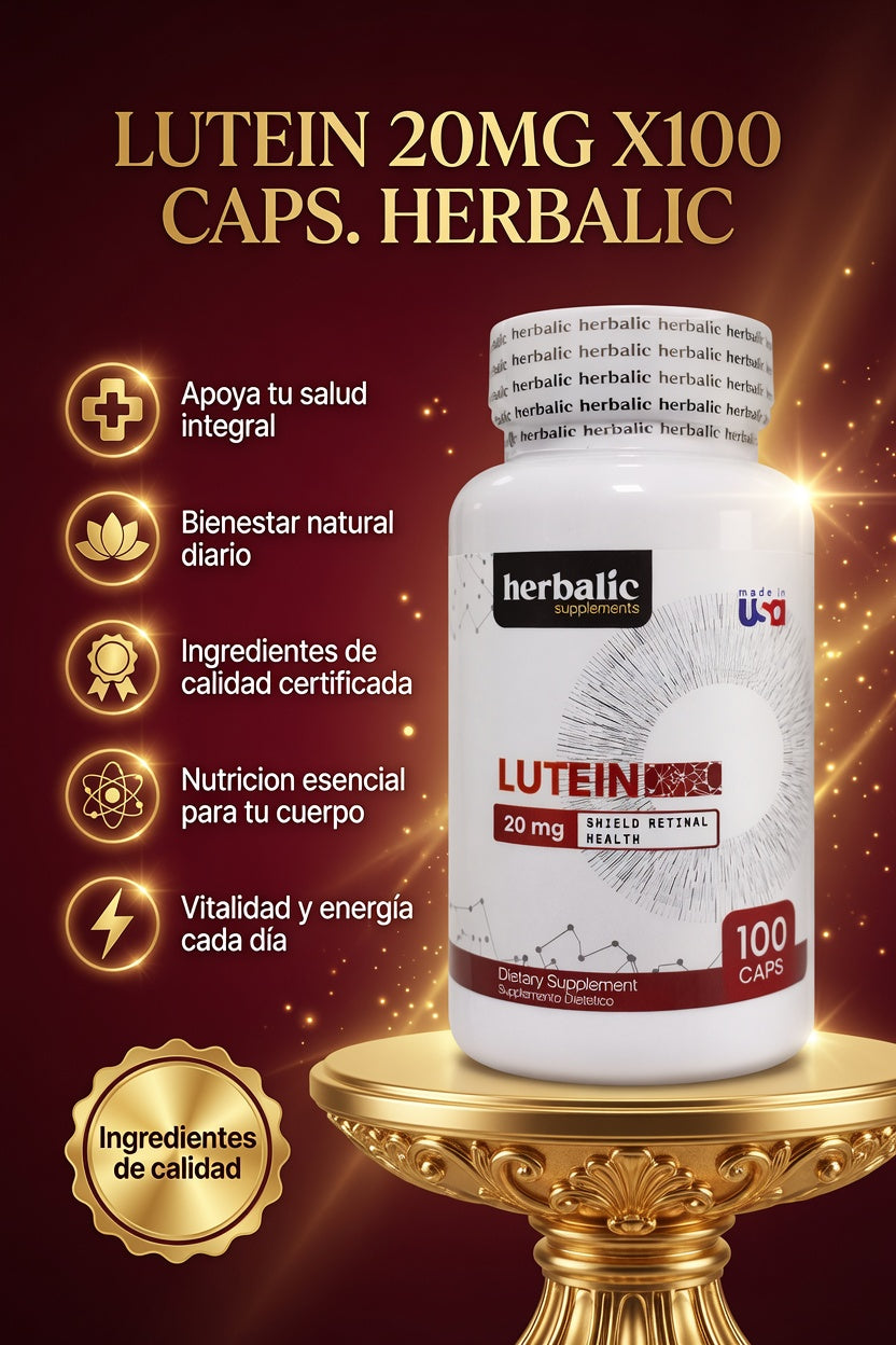 LUTEIN 20MG X100 CAPS. HERBALIC ia_2