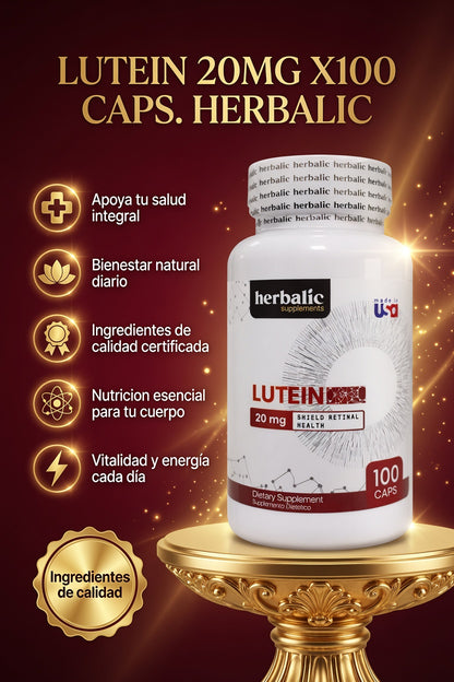 LUTEIN 20MG X100 CAPS. HERBALIC ia_2