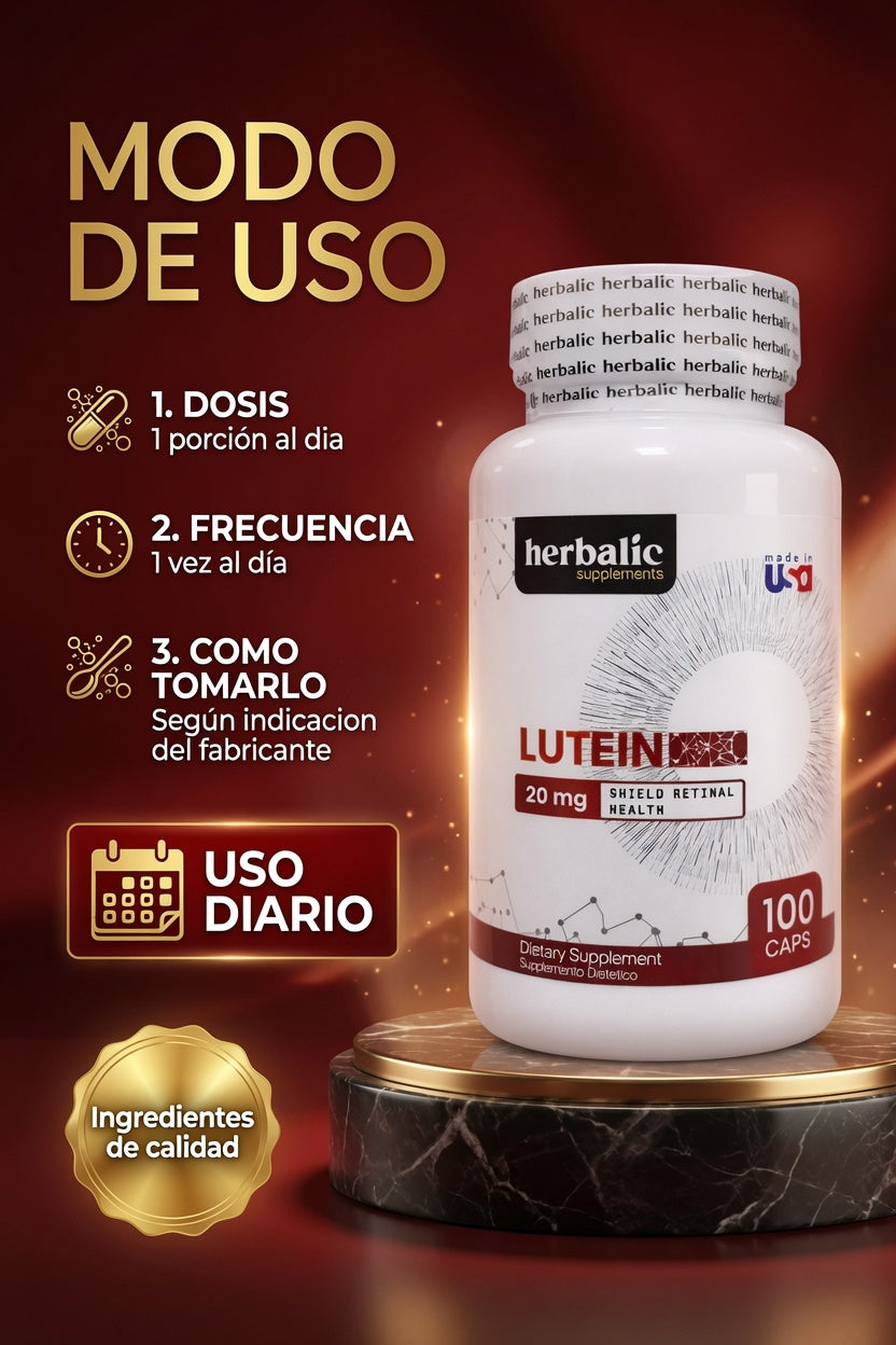 LUTEIN 20MG X100 CAPS. HERBALIC ia_4