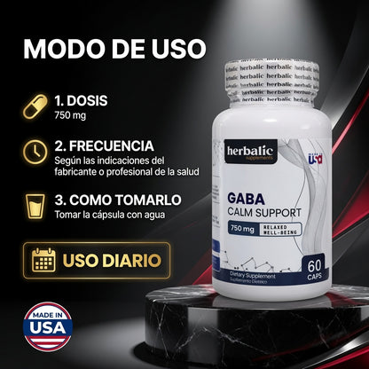 GABA 750MG X60 CAPS. HERBALIC ia_4