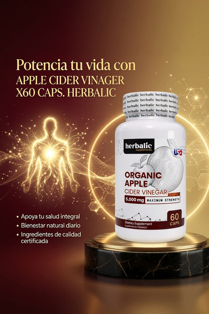 APPLE CIDER VINAGER X60 CAPS. HERBALIC ia_3