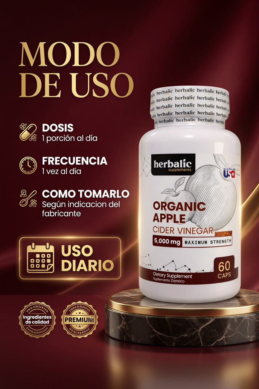 APPLE CIDER VINAGER X60 CAPS. HERBALIC ia_4