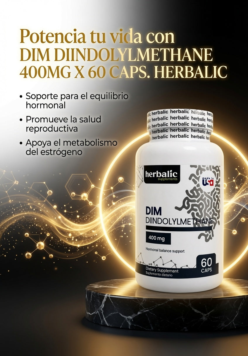 DIM DIINDOLYLMETHANE 400MG X 60 CAPS. HERBALIC ia_3