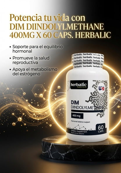 DIM DIINDOLYLMETHANE 400MG X 60 CAPS. HERBALIC ia_3