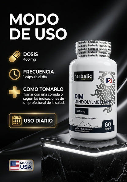 DIM DIINDOLYLMETHANE 400MG X 60 CAPS. HERBALIC ia_4