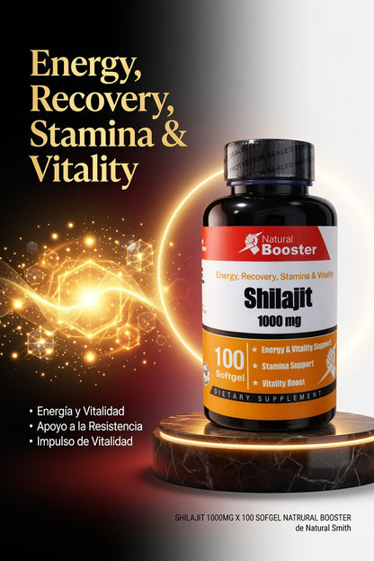 SHILAJIT 1000MG X 100 SOFGEL NATRURAL BOOSTER ia_3
