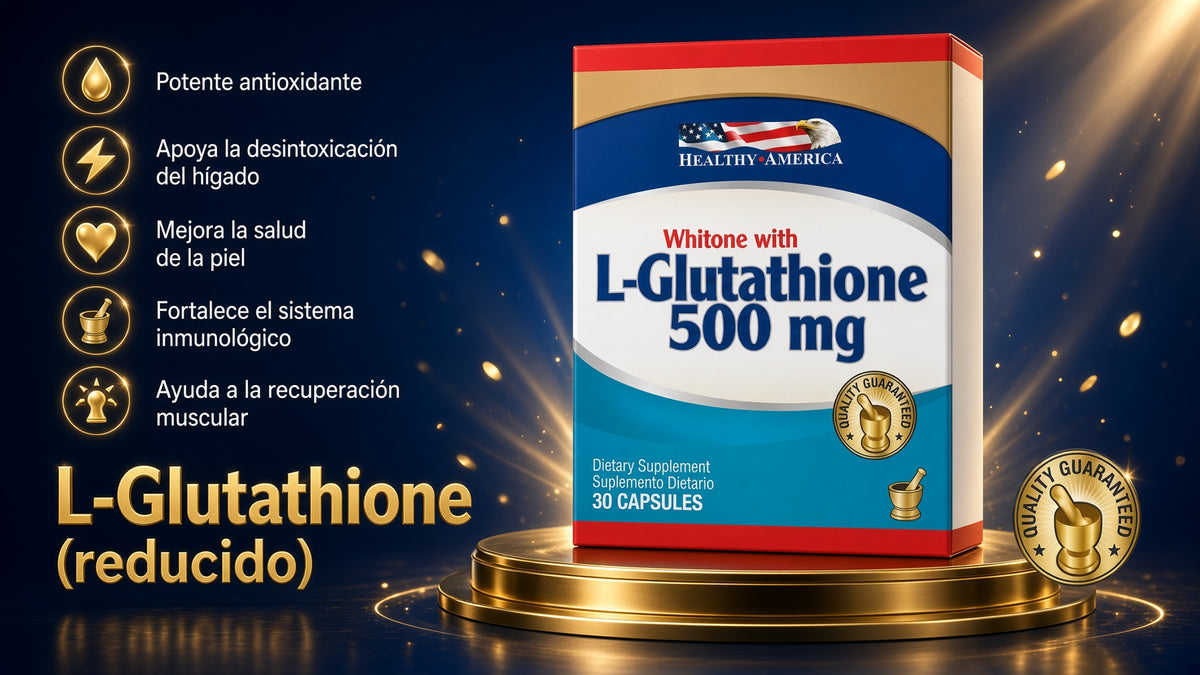 L-GLUTATHIONE REDUCED 500MG X30 CAPSULAS HEALTHY AMERIA ia_2