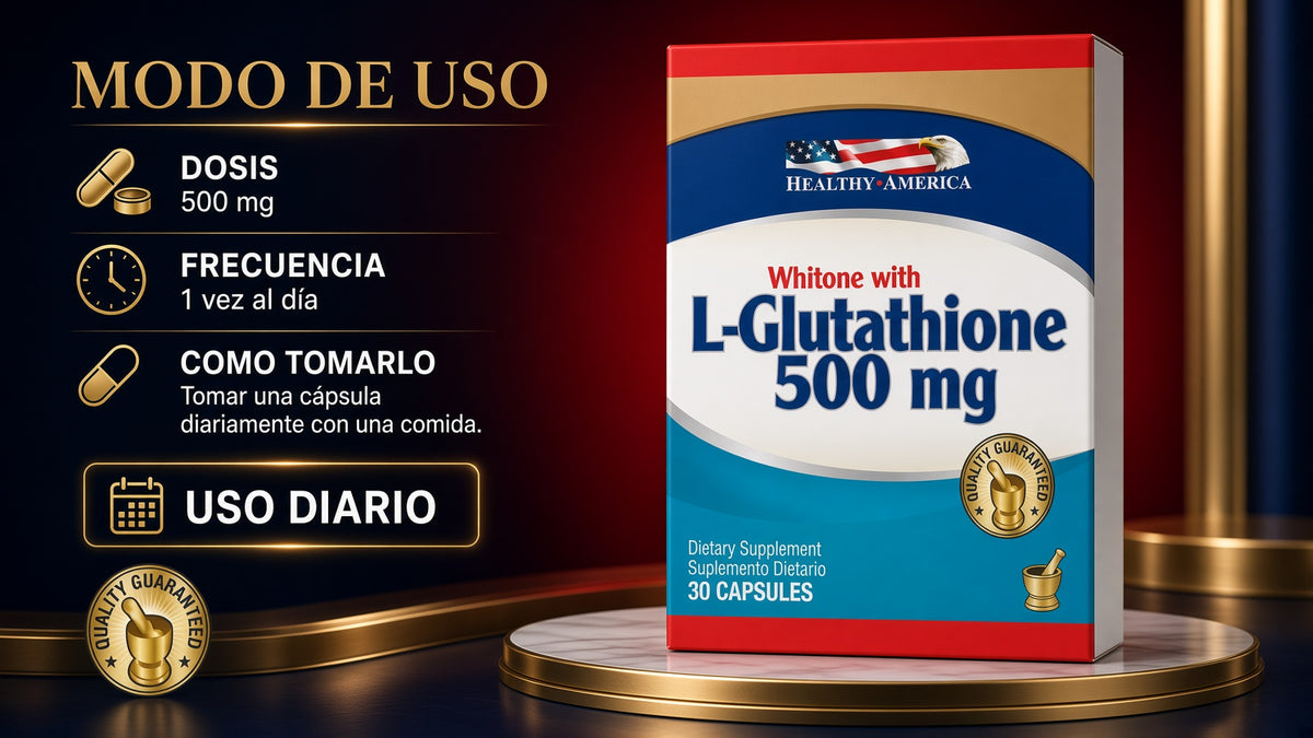 L-GLUTATHIONE REDUCED 500MG X30 CAPSULAS HEALTHY AMERIA ia_4