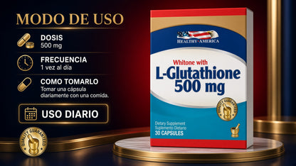 L-GLUTATHIONE REDUCED 500MG X30 CAPSULAS HEALTHY AMERIA ia_4