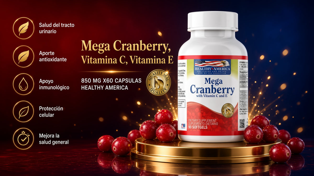 MEGA CRAMBERRY 850 MG X60 CAPSULAS HEALTHY AMERICA ia_2