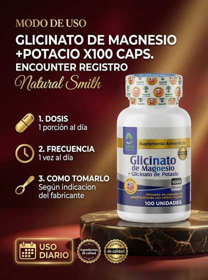 GLICINATO DE MAGNESIO+POTACIO X100 CAPS. ENCOUNTER REGISTRO ia_4