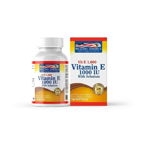 VITAMIN E 1000IU Y SELEN X60 CAPS. HEALTHY AMERICA principal