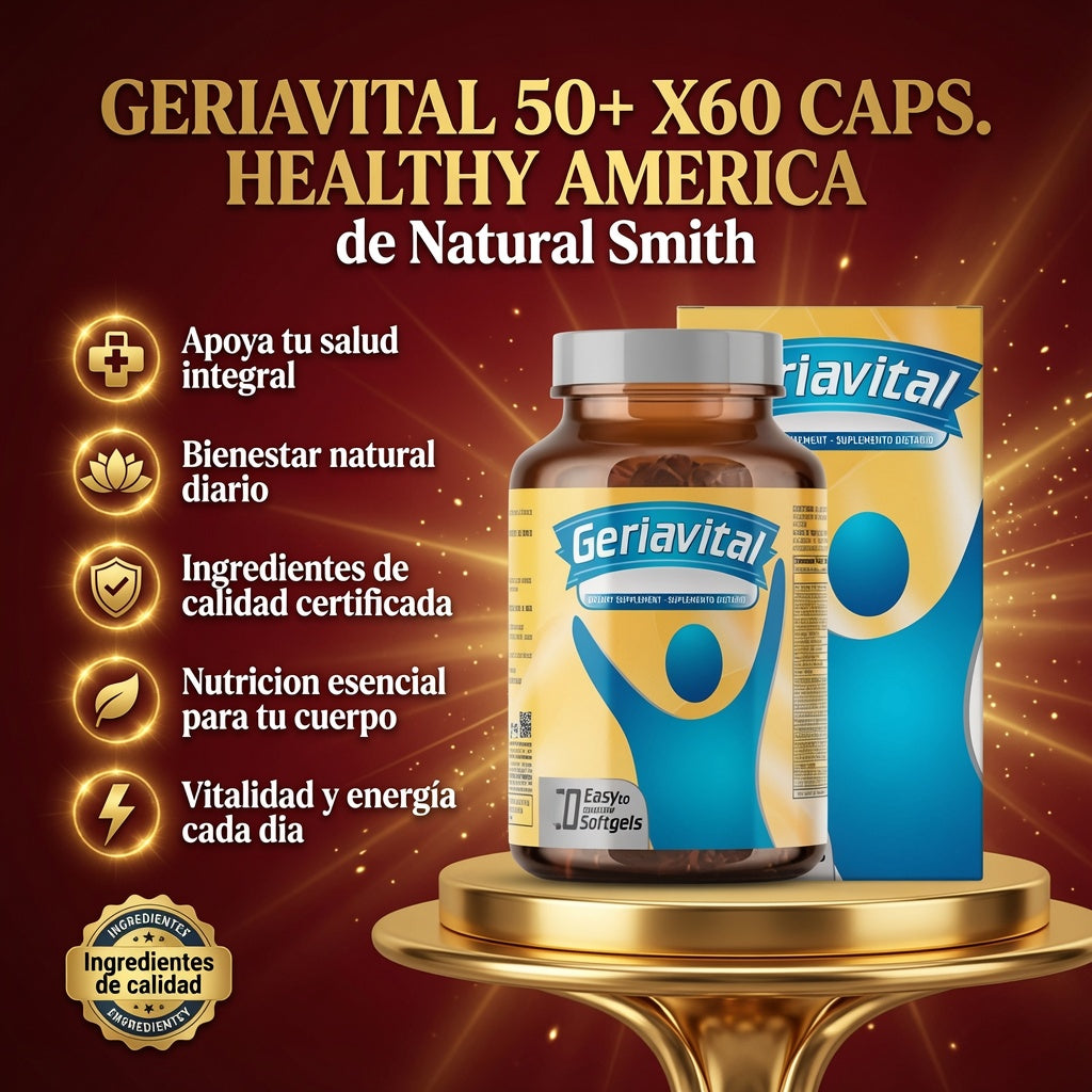 GERIAVITAL 50+  X60 CAPS. HEALTHY AMERICA ia_2