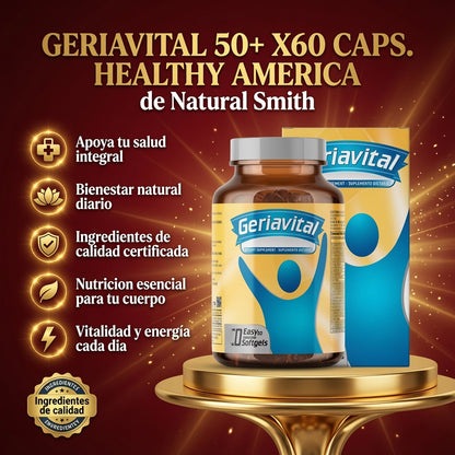 GERIAVITAL 50+  X60 CAPS. HEALTHY AMERICA ia_2