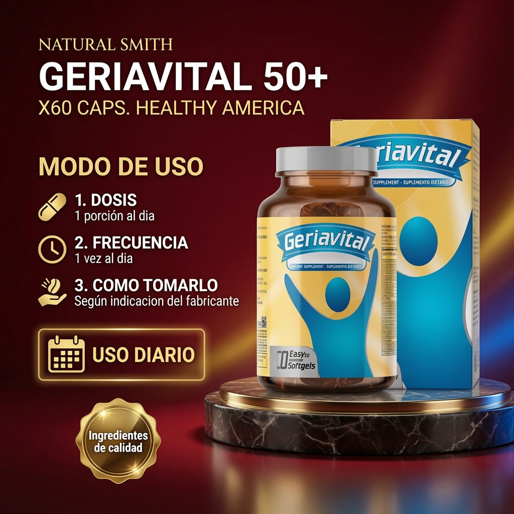 GERIAVITAL 50+  X60 CAPS. HEALTHY AMERICA ia_4