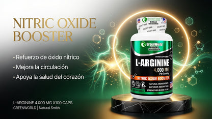 L-ARGININE 4.000 MG X100 CAPS. GREENWORLD ia_3