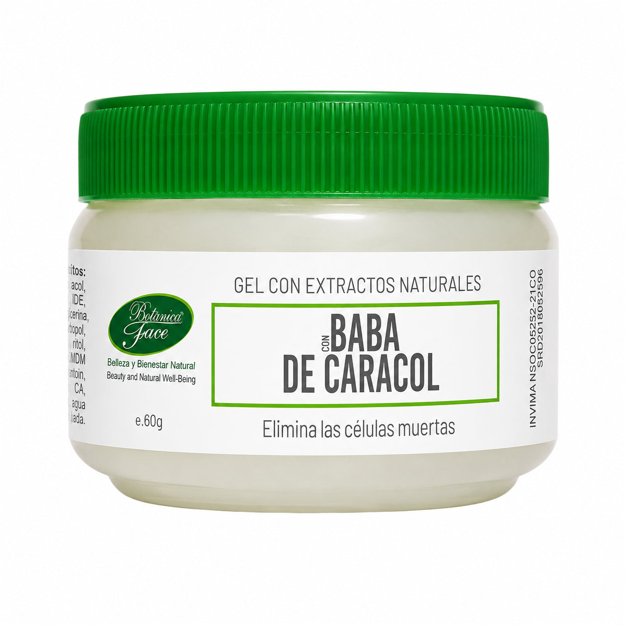 GEL BABA DE CARACOL X60 GR. BOTANICA FACE principal