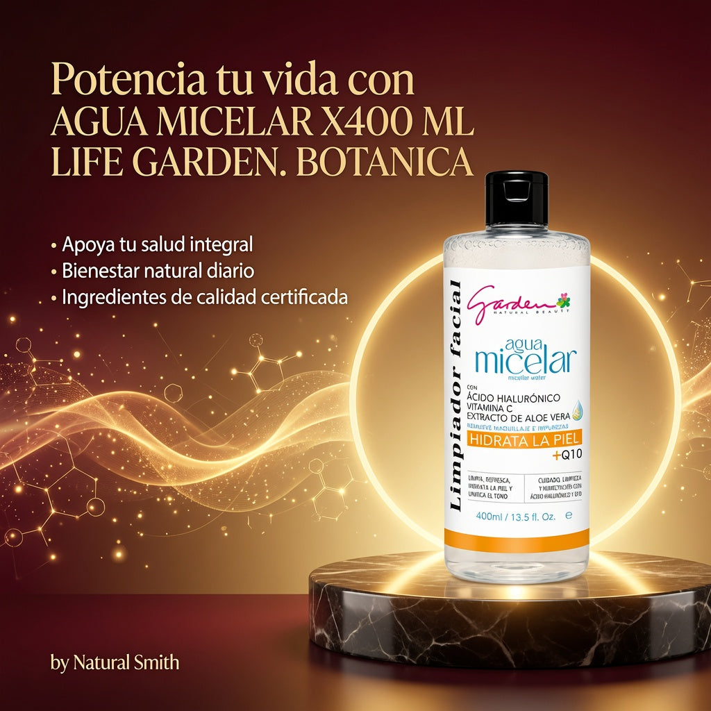 AGUA MICELAR X400 ML LIFE GARDEN. BOTANICA ia_3