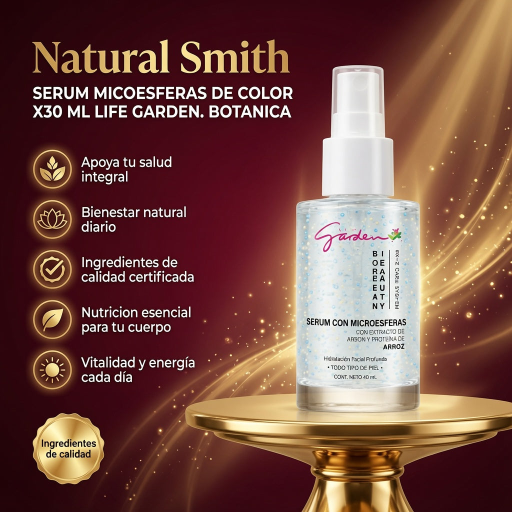 SERUM MICOESFERAS DE COLOR X30 ML LIFE GARDEN. BOTANICA ia_2