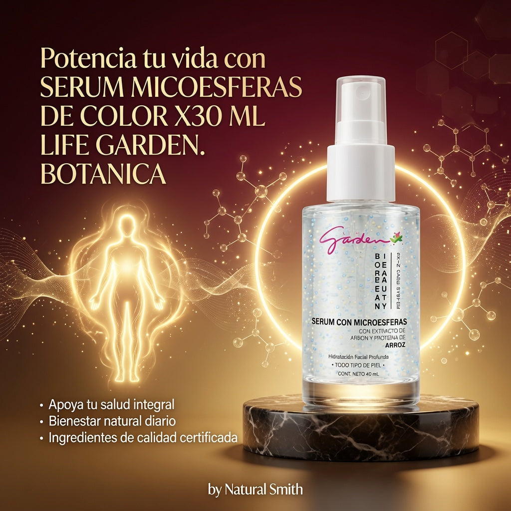 SERUM MICOESFERAS DE COLOR X30 ML LIFE GARDEN. BOTANICA ia_3