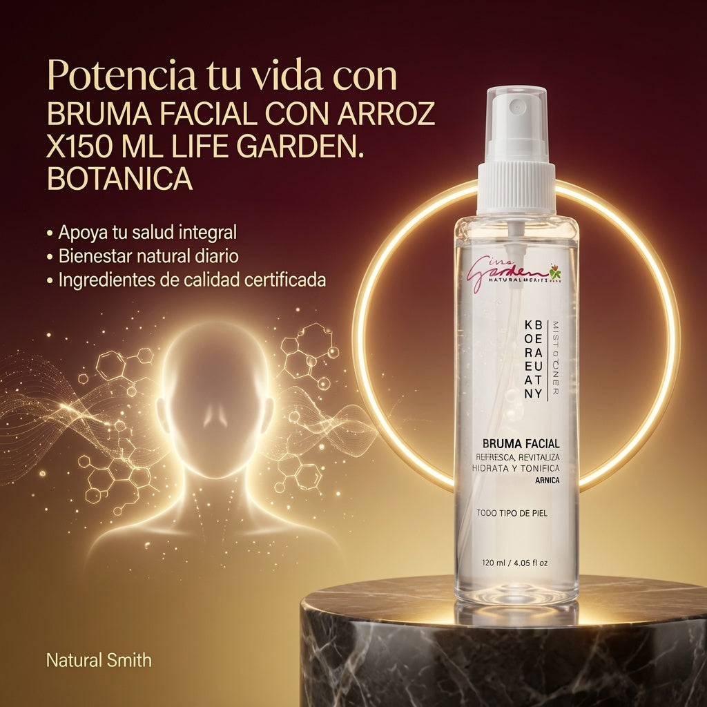 BRUMA FACIAL CON ARROZ X150 ML LIFE GARDEN. BOTANICA ia_3