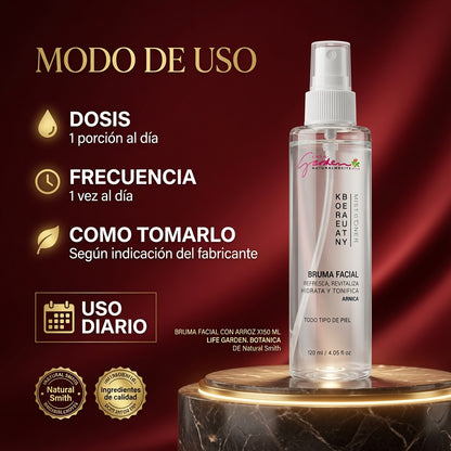 BRUMA FACIAL CON ARROZ X150 ML LIFE GARDEN. BOTANICA ia_4