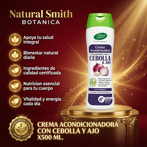 CREMA ACONDICIONADORA CON CEBOLLA Y AJO X500 ML. BOTANICA ia_2